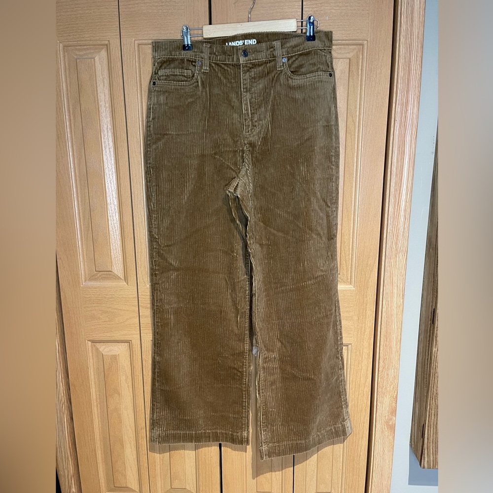 Women’s Land’s End wide leg corduroy pants